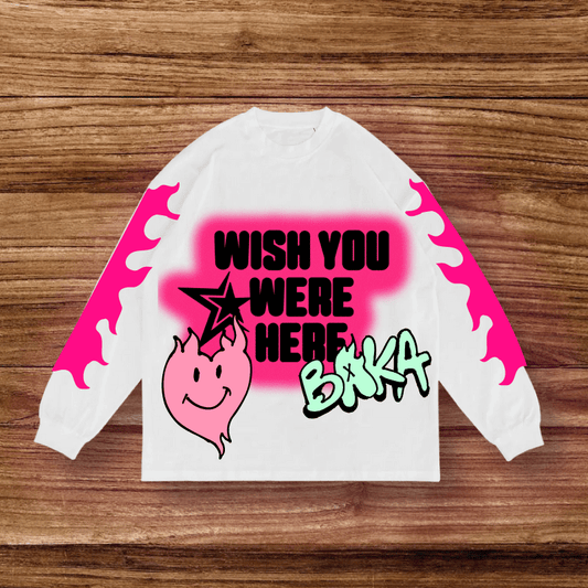 * WISH YOU WERE HERE LONG SLEEVE